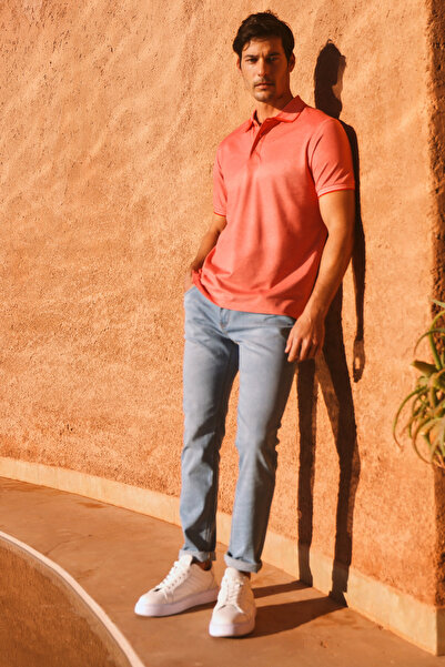 AC&Co / Altınyıldız Classics Ανδρικό μπλουζάκι από βαμβακερό ύφασμα που δεν σ...