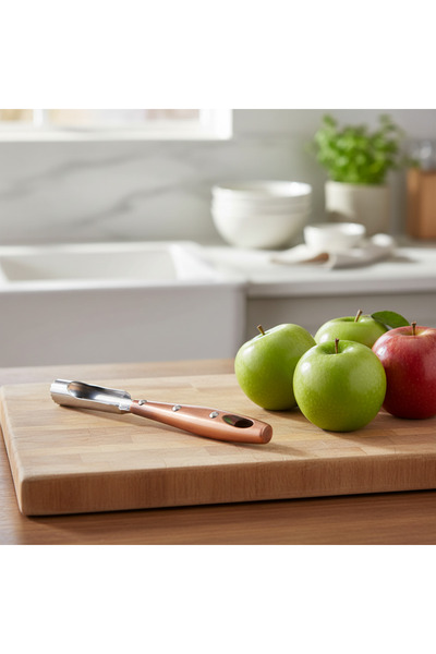 SQUALO حفارة كوسة ستانلس ستيل – مقبض خشبي – عملية وسهلة الاستخدام