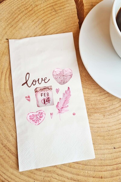 PEKSHOP Presentation Napkin for Valentine, Valentine's Day Talking Paper Napk...