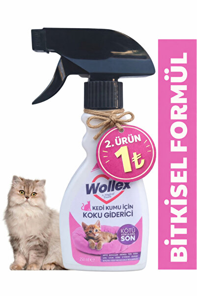 WOLLEX Kedi Kumu Ve Tuvaleti Koku Giderici, Doğal idrar Ve Çişi Spreyi, Kokus...