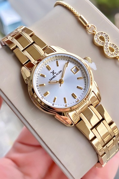 Daniel Klein yeni sezon kadın kol saati su gecirmez çelik gold bileklik