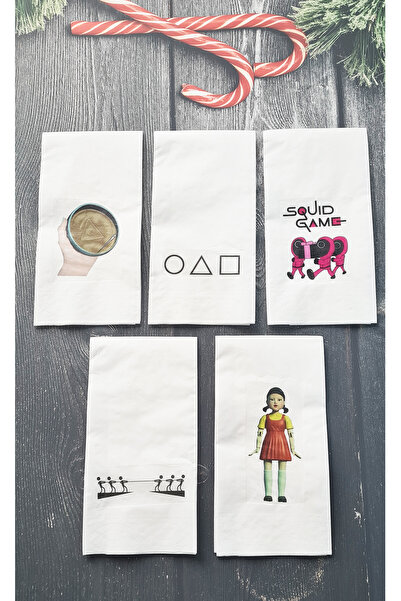 PEKSHOP عرض مفهوم لعبة منديل الحبار حزمة منديل الورق الحديث