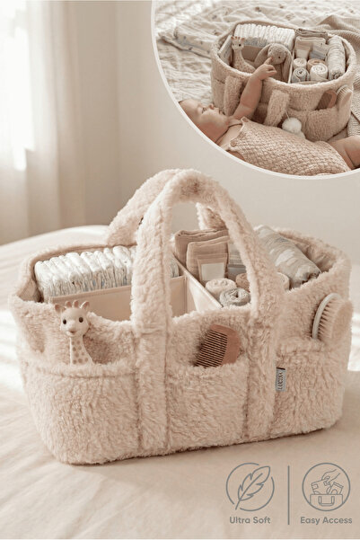 Lucina Vera Anne Bebek Bakım Çantası Pelüş Düzenleyici Organizer Diaper Caddy