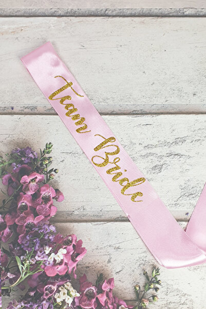 PEKSHOP Ζώνη Team Bride, Ζώνη Bachelorette με γκλίτερ