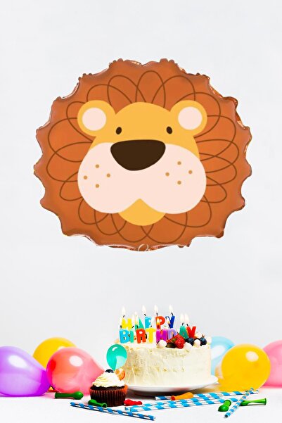 PEKSHOP 50cm Foil Balloon Lion Head