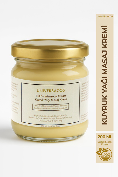 UniversaCos Kuyruk Yağı Masaj Kremi 200 ml, Vücut Masaj Kremi