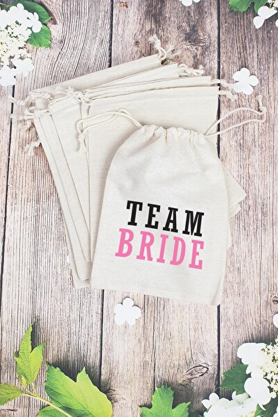 PEKSHOP Team Bride Gelin - Nedime Hediye Kesesi - 10 Adet