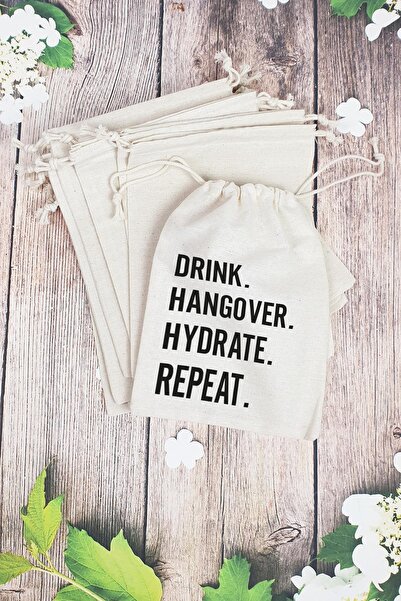 PEKSHOP Hangover Kit Pouch - 10 Pieces - Drink - Hangover - Hydrate - Repeat