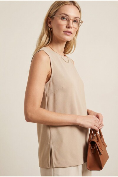 HİJABAYA Εσώρουχο από χτενισμένο βαμβάκι με στρογγυλή λαιμόκοψη και μηδενικά ...