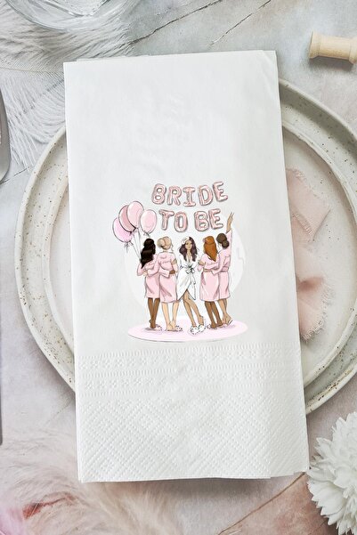 PEKSHOP Bekarlığa Veda Peçetesi Bride To Be Baskılı Parti Peçetesi Bekarlığa ...