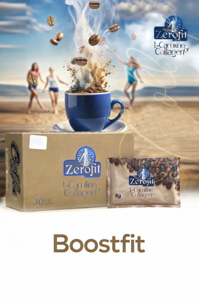 Zerofit Kolajen & L'carnitine Ekstratlı 30 Şase Form Kahve 150 Gr Detoks