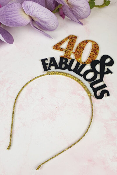 PEKSHOP 40 Yaş Doğumgünü Tacı, 40 & Fabulous Tacı