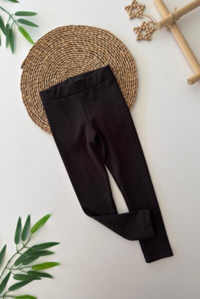 Minigimin Cicileri Κοριτσίστικο καλσόν με ριμπ εσωτερικό ριμπ - Μαύρο