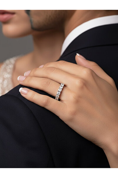 Sentivo Inel Argint 925, placat cu Rodiu, piatra Zirconiu, Inel reglabil, Des...