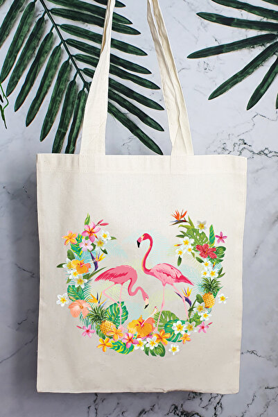 PEKSHOP Flamingo Concept torba za rame sa štampanim uzorkom, platnena torba