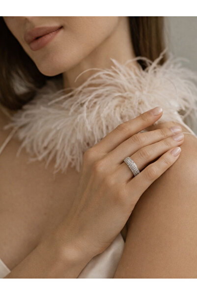 Sentivo Inel Argint 925, model Cocktail, piatra Zirconiu, placat cu Rodiu, Ac...