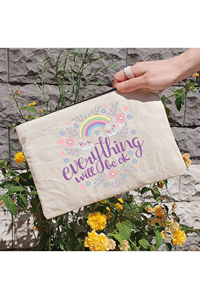 PEKSHOP Сумка-клатч - Все буде добре, косметичка на підкладці