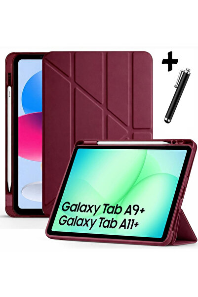 m.tk moveteck Samsung Galaxy Tab A9 Plus 11 inç Uyumlu Kılıf Kalem Bölmeli Uy...