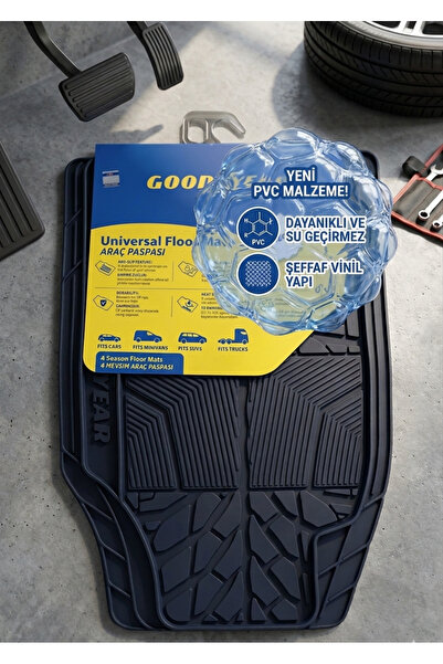 Goodyear Pro PVC Universal Oto Paspas Seti – Tam Koruma, Şık Tasarım