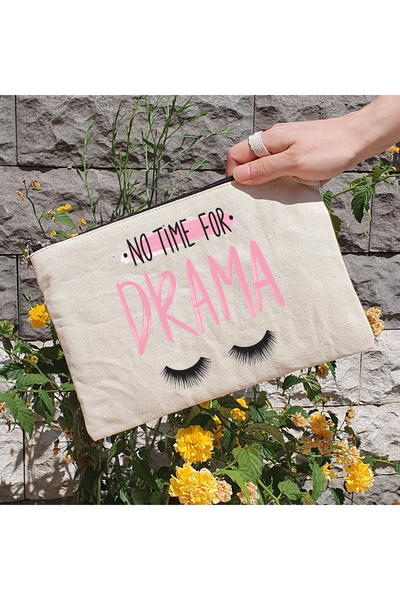 PEKSHOP Клатч - косметичка на підкладці з принтом "Не час для драми"