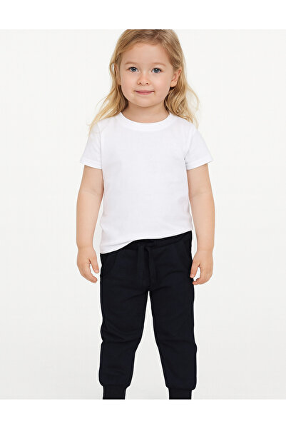 OrganicKid Basic Çocuk Siyah Eşofman Altı
