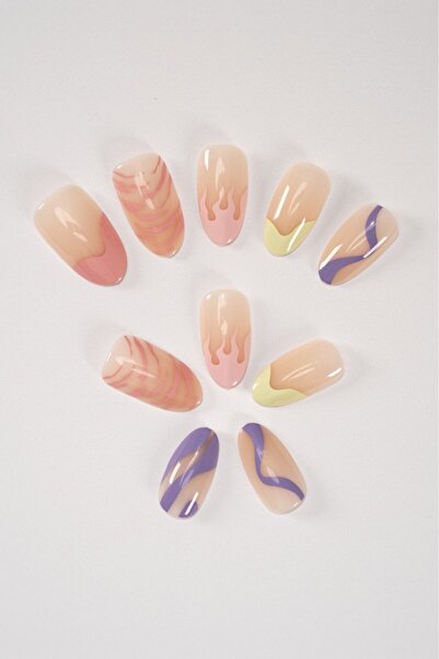 POP Beauty Takma Tırnak Seti & Zararsız Yapıştırıcı POPBeauty10085