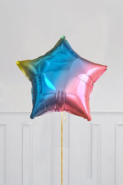 PEKSHOP Rainbow Colors Star Balloon 18Inch 45cm