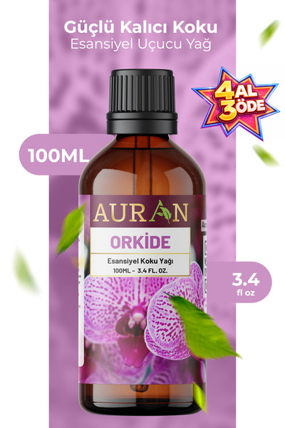 AURAN Orkide Esansiyel Uçucu Koku Yağı Difüzör Esansı Buhurdanlık Yağı Aromat...