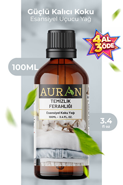 AURAN Temizlik Ferahlığı Esansiyel Uçucu Koku Yağı Difüzör Esansı Buhurdanlık...