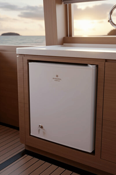 EVACOOL M 45 12/24 VOLT MARİN BUZDOLABI BEYAZ Yatek Karavan Tekne