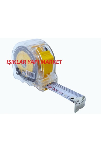 Dekor شريط قياس - 25 ملم × 5 أمتار - شفاف كود_408 - ديكور