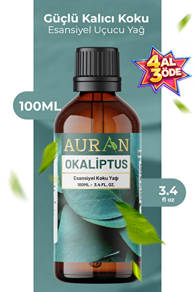 AURAN Okaliptus Esansiyel Uçucu Koku Yağı Difüzör Esansı Buhurdanlık Yağı Aro...