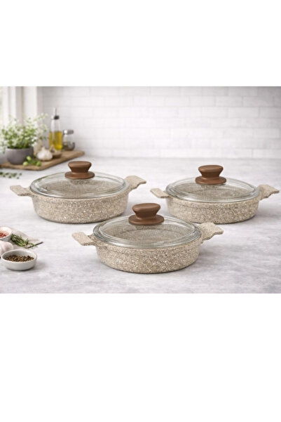 LAVONNI طقم ساكان نيرفانا 6 قطع من الحديد المصبوب مع غطاء زجاجي للكابتشينو - ...