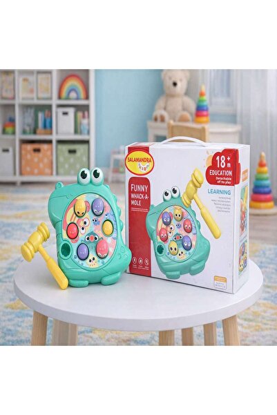 Salamandra Joc de indemanare Loveste cu ciocanul, Verde, SALAMANDRA KIDS®