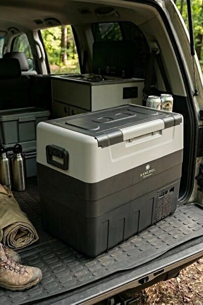 EVACOOL Eva 55AT 12/24V Mobil Araç Buzdolabı 55 Litre (Tek Kapak, Çift Soğutma)