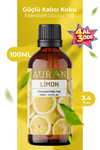 AURAN Limon Esansiyel Uçucu Koku Yağı Ortam Kokusu Doğal Yağ Sihirli Küre Hob...