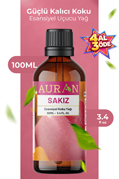 AURAN Sakız Saf Esansiyel Uçucu Yağ Buhurdanlık Yağ Difüzör Esansı Aromaterap...