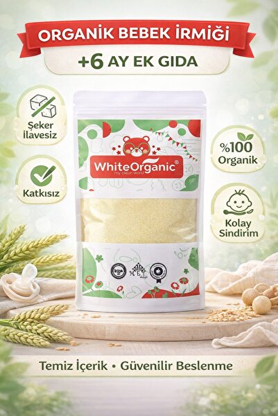 White Organic Organik Bebek İrmiği 250 Gr İnce İrmik +6 Ay