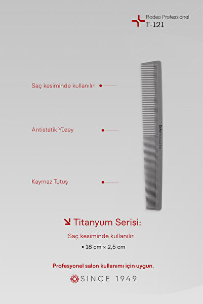 RODEO مشط قطع مضاد للكهرباء الساكنة T-121