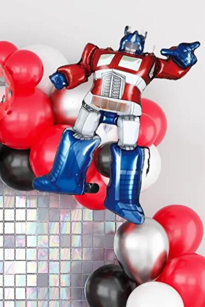 PEKSHOP بالون ترانسفورمرز فويل ترانسفورمرز لعيد الميلاد بطابع 73 سم