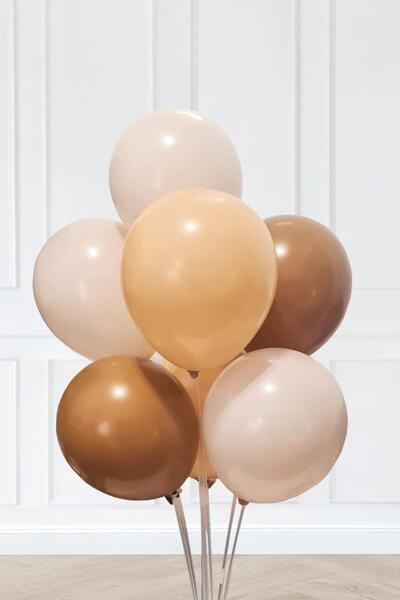 PEKSHOP Retro Renkler Balon Demeti 10lu