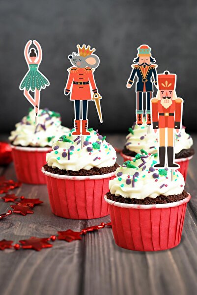 PEKSHOP Soldații și balerină de Anul Nou Ornamente pentru scobitori Ornamente...