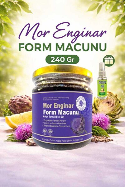Zenvia Store Mor Enginar Form Macunu 240 Gr + Çörek Otu Bakım Yağı 30 ml Hediye