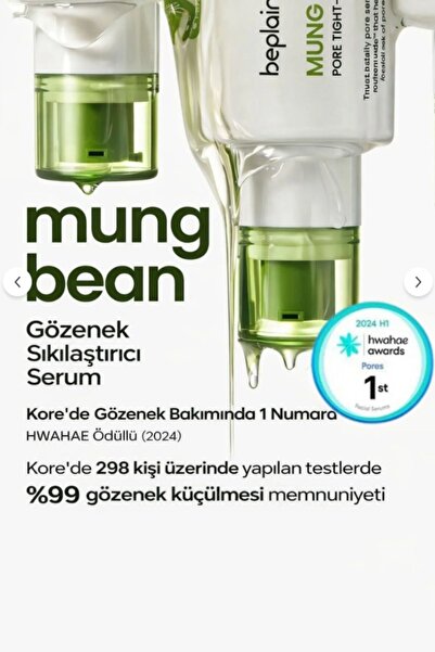 beplain Mung Bean Maş Fasulyesi Gözenek Sıkılaştırıcı Serum