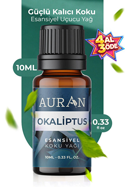AURAN Okaliptus Esansiyel Uçucu Koku Yağı Difüzör Esansı Buhurdanlık Yağı Aro...