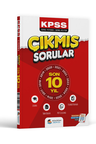 Akademi Denizi KPSS Lisans Genel Kültür Genel Yetenek Son 10 Yıl Çıkmış Sorul...
