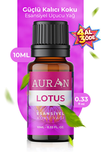 AURAN Lotus Esansiyel Uçucu Koku Yağı Buhurdanlık Yağı Difüzör Esansı Hobi Es...