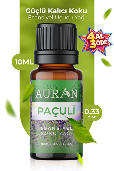 AURAN Paçuli Esansiyel Uçucu Koku Yağı Difüzör Esansı Buhurdanlık Yağı Aromat...