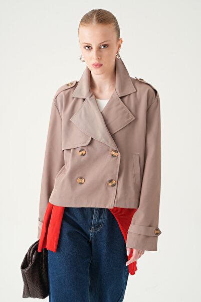 Rays Κοντό παλτό με κουμπιά βιζόν 251830