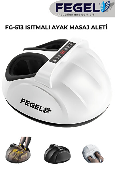 Fegel FG-513 6D Isıtmalı Ayak Masaj Aleti, Derin Yoğurma ve Hava Basınçlı Kum...